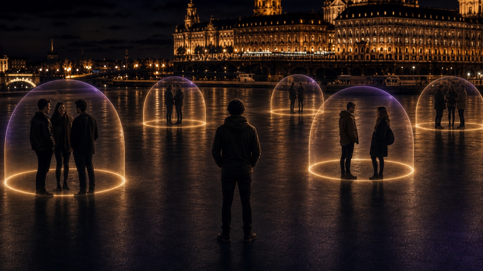 The Rise of Personal Bubbles editorial visual